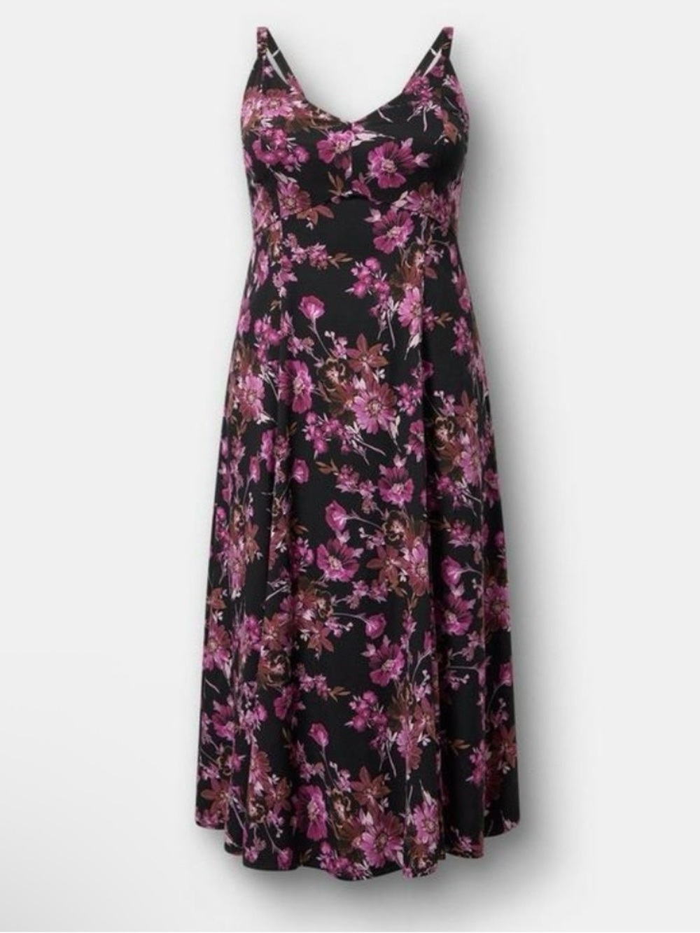 Torrid Stretch Challis Tea Length Dress - Size 0X - NWT!